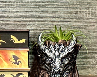 Dragon Planter | Fantasy Plant Pot for Desk or Shelf Decor