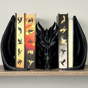 Dragon Head and Wings Bookend