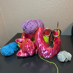 Playful Cat Yarn Bowl