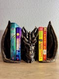 Dragon Head and Wings Bookend