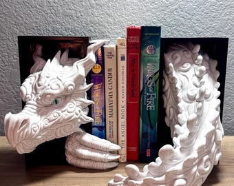 Cloud Dragon Book Nook | Fantasy Bookshelf Dragon Decor