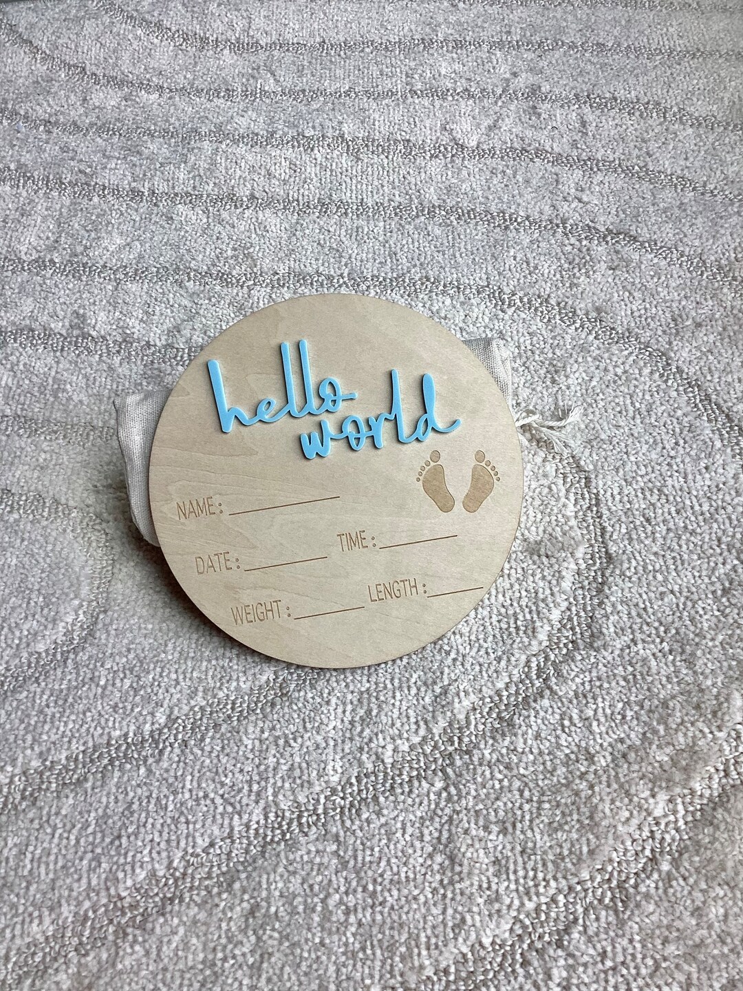 Baby Announcement Sign, Baby Name Plate, Hospital Baby Name Sign