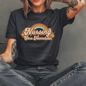 Nursing Care Technician Shirt, Nurse Care Tech Retro Shirt, Cute Care Tech Shirt, Care Tech Gift, NCT Shirt, Nurse Care Tech Crewneck Shirt