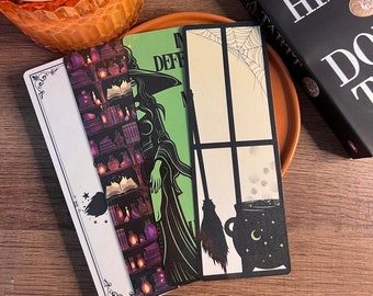 Handmade Cozy Witch Laminated Bookmark Collection