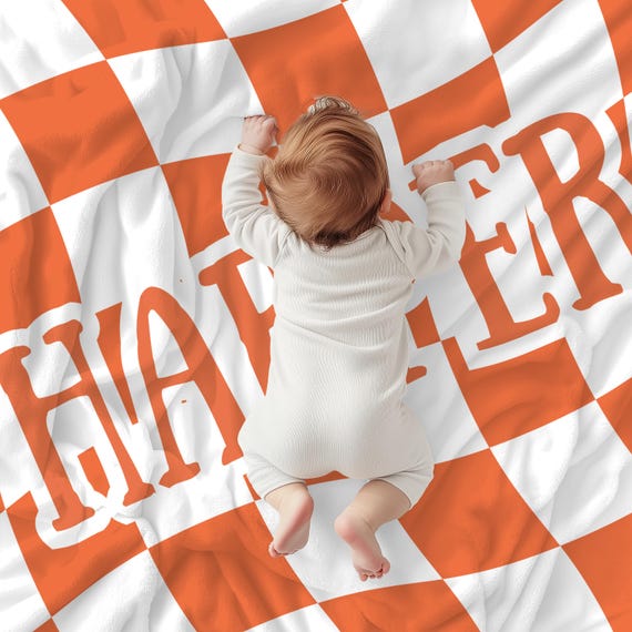 Personalized Name Blanket - Custom Baby/Kids/Adult Blanket, Ultra-Soft Sherpa Fleece, Multiple Sizes