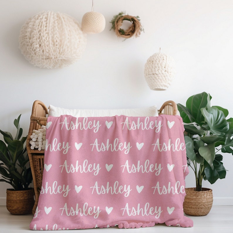 thumbnail interactive-video image 1 of Personalized Baby Blanket With Name – Fox Pattern Soft... 1 of 11