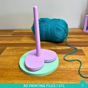 Yarn Spinner STL Files for 3D Printing | Spinning Rotating Yarn hanger | Perfect for crochet & knitting