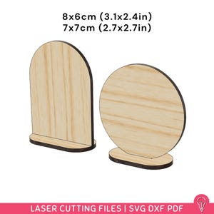 Table Sign SVG Files for Laser Cutting | DXF PDF | Acrylic Wood Template - Wedding table number