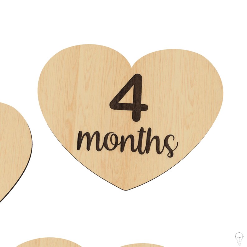 Baby Monthly Milestone Cards SVG Files for Laser Cutting - Etsy