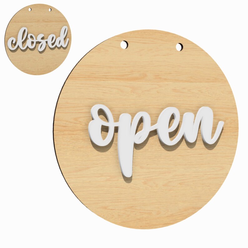 Window Close. Sign Svg Wall Hanging Open Closed Sign SVG Files for Laser Cutting - Etsy