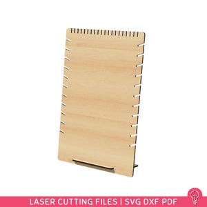 Szablon wycinany laserowo do naszyjników i bransoletek | Organizer na biżuterię SVG DXF PDF | Pomysł na prezent dla niej w postaci organizera domowego DIY