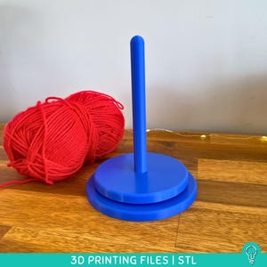 Yarn Spinner STL Files for 3D Printing | Spinning Rotating Yarn hanger | Perfect for crochet & knitting