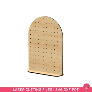 Mittelgroße Ohrring Halter Stand SVG-Dateien für das Laserschneiden | DXF PDF | Schmuck Organizer Wohnkultur