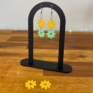 Flower Earring STL Files for 3D Printing | Digital Earring diy Print STL File | 3D Printing File