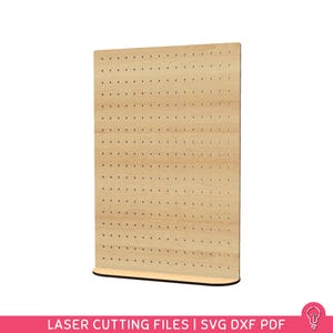 Large Earring Holder Stand SVG Files for Laser Cutting | DXF PDF | Jewelry Organizer Home Decor