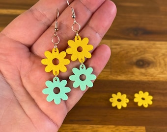 Flower Earring STL Files for 3D Printing