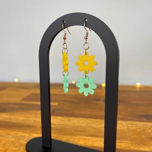 Flower Earring STL Files for 3D Printing | Digital Earring diy Print STL File | 3D Printing File