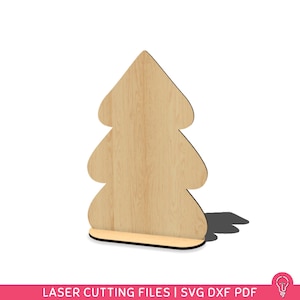 Arquivos SVG de Placas de Árvore para Corte a Laser | PDF DXF | Decoração de Placas de Preço - Modelo de Madeira Acrílica - Número de Mesa de Casamento