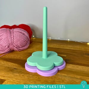 Yarn Spinner STL Files for 3D Printing | Spinning Rotating Yarn hanger | Perfect for crochet & knitting