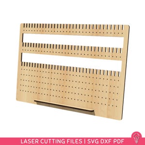 Große Ohrring Halter SVG-Dateien für das Laserschneiden | DXF PDF | Schmuck Organizer Wohnkultur