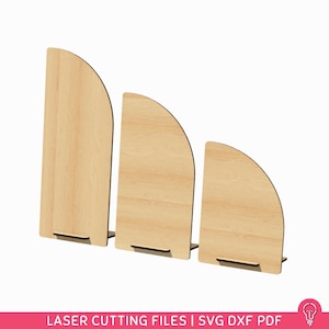 Arquivos SVG para corte a laser | DXF PDF | Decoração de placa de preço - Modelo de madeira acrílica - Número da mesa de casamento