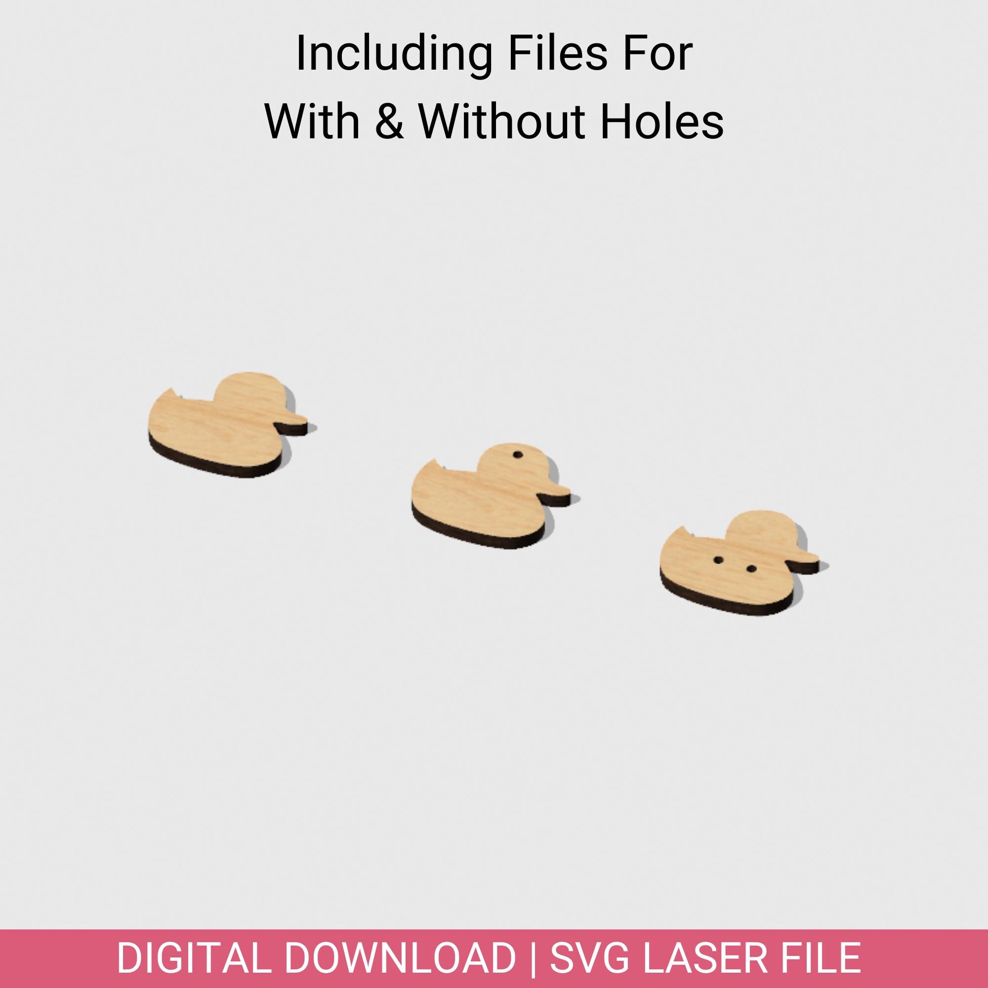 Duck SVG File Bundle | Laser Cut SVG DXF Pdf | 5 Sizes | Craft Supplies ...