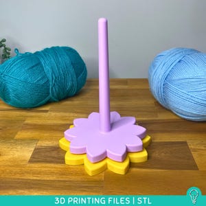 Yarn Spinner STL Files for 3D Printing | Spinning Rotating Yarn hanger | Perfect for crochet & knitting