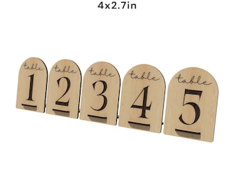 Table Sign SVG Files for Laser Cutting