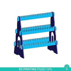 Double sided Earring Stand STL Files for 3D Printing | DIY Stud Earring Jewelry Organizer Home Decor