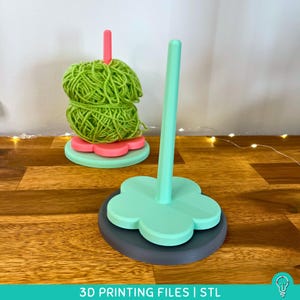 Yarn Spinner STL Files for 3D Printing | Spinning Rotating Yarn hanger | Perfect for crochet & knitting