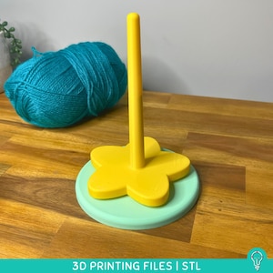 Yarn Spinner STL Files for 3D Printing | Spinning Rotating Yarn hanger | Perfect for crochet & knitting