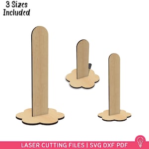Supporto per scrunchie in formato SVG per taglio laser / PDF DXF / Organizzatore per gioielli / Idea regalo fai da te per lei