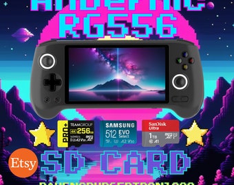 Fully Loaded SD Card For Anbernic RG556, Odin, Retroid Pocket 4 Pro RP4 Pro and Android Handhelds