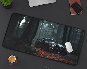 JDM Cars NSX Large Mouse Pad - 30x60cm Gaming Desk Mat With Non-Slip Rubber Base