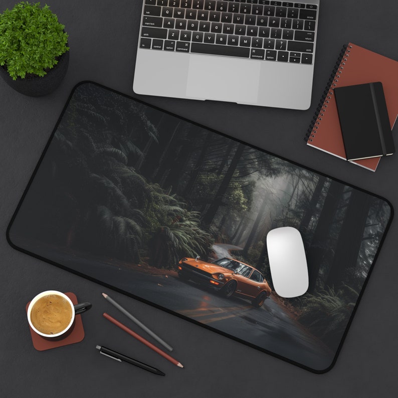 Classic JDM Sports Car Mouse Pad - Non-Slip Desk Mat 12" × 22"