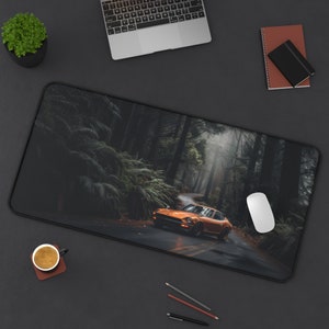 Classic JDM Sports Car Mouse Pad - Non-Slip Desk Mat 15.5" × 31"