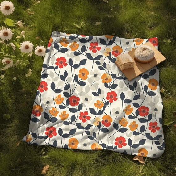Floral picnic blanket deals