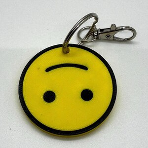 Emoji Keychain - Upside-Down Face