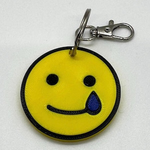 Emoji Keychain - Smiling Tear Face