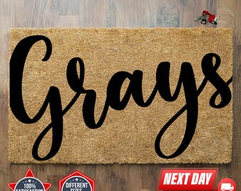 Customized Doormat, Name Doormat, Housewarming Gift, Custom Name Doormat, Doormat Outdoor, Customized Gift, Apartment Doormat, Coir Doormat