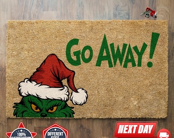 Go Away Doormat, Funny Doormat, Coir Doormat, Holiday Gift, Entryway Decor, Seasonal Doormat, Front Door Mat, Apartment Doormat, Doormat