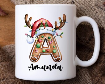 Personalized Christmas Mug, Ceramic Mug, Holiday Mug, Mug Gift, Christmas Gift, Family Gift, Unique Gift, Hot Chocolate Mug, Tea Mug