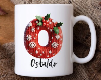 Custom Name Christmas Mug, Ceramic Mug, Christmas Gift, Family Gift, Unique Gift, Hot Chocolate Mug, Tea Mug, Handmade Mug, Holiday Mug