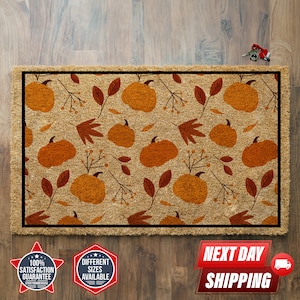 Fall Doormat, Autumn Decor, Fall Porch Decor, Coir Doormat, Colorful Doormat, Autumn Mats, Coir Doormat, Front Door Mat, Farmhouse Decor