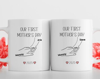 Our First Mother's Day Mug, Custom Name Mug, Coffee Mug, Gift for Mother, Mother's Day Gift, Mother's Day Mug, First Mother's Day Gift