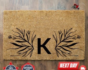 Customized Doormat, Monogrammed Doormat, Custom Initial Doormat, Personalized Gift, Coir Doormat, Housewarming Gift, Closing Gift, Door Mat