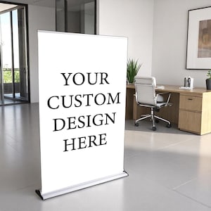 Custom Banner Holder, Retractable Banner, Standing Banner, Event Banner, Business Logo Banner, Wedding Banner, Personalized Gift, Banner