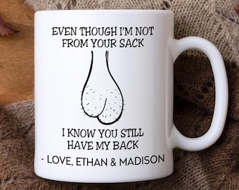 Custom Stepdad Mug, Personalized Mug, Stepdad Mug, Funny Mug, Christmas Gifts, Funny Gift for Stepdad, Holiday Gift, Gift for Father