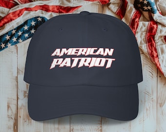 American Patriot Dad Cap, Unisex Baseball Hat for Patriots, Political Statement Headwear
