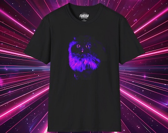 Purple Persian Cat Unisex Softstyle T-Shirt